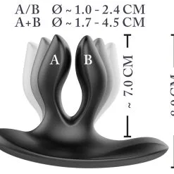 XouXou - Silicone LoveToys Vibrerende Expander Butt Plug Van XouXou -Sextoys voor hem Verkoop xouxou vibrating expander buttplug 11 3