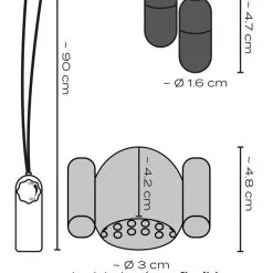 Rekbare Eikelsleeve Met Stimulerende Noppen En 2 Vibro-kogels Met Meerdere Snelheden Van You2Toys -Sextoys voor hem Verkoop you2toys 05989680000 Glans Sleeve with double bullet Vibration sizes 1